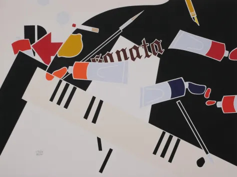 Emilio Tadini Sonata anni 80